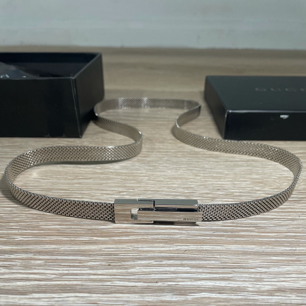 Vintage Gucci Sterling Silver Belt